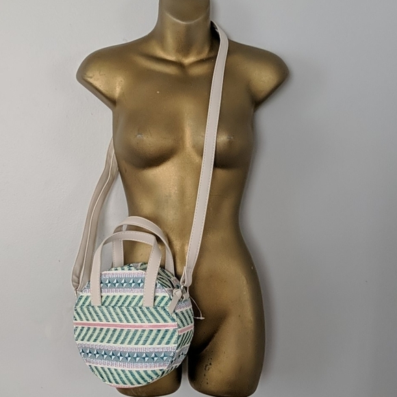 Tribal print circle crossbody bag new - Picture 5 of 5